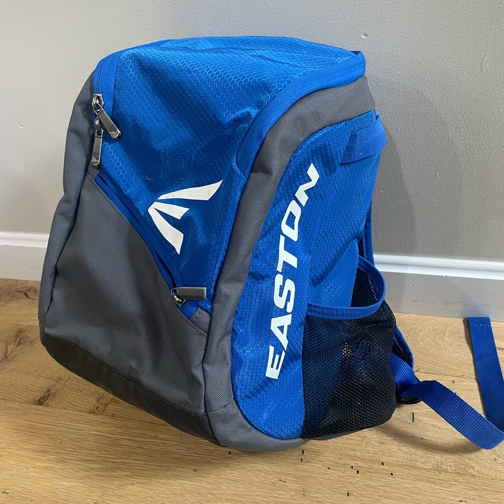 Easton Blue and Gray youth size baseball Backpack